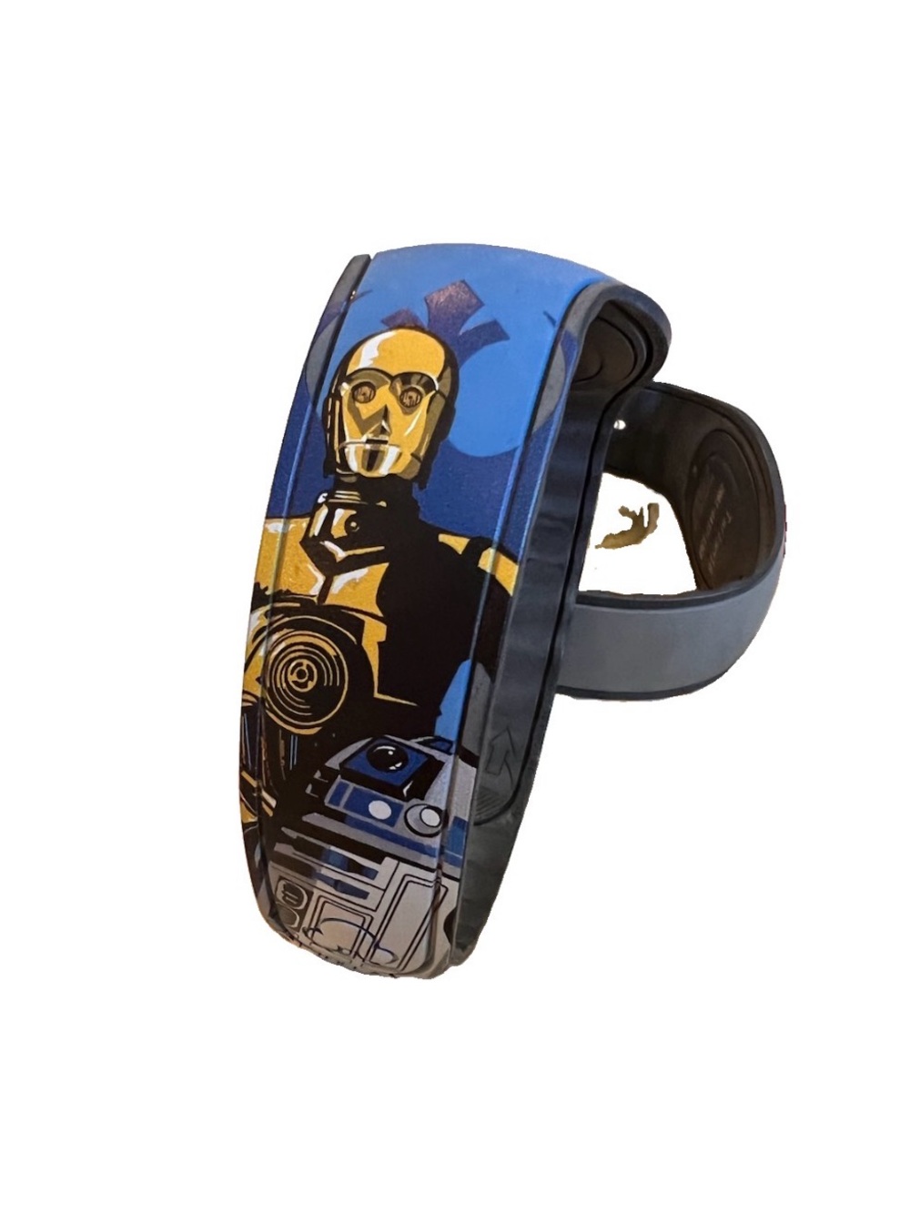 Disney Star Wars MagicBand Featuring C-3PO & R2-D2 — Blue & Gold